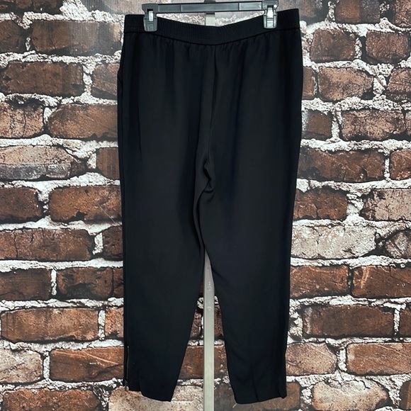 Classiques Entier Pants Black Tapered Trousers Ankle Zip Size Medium - Picture 12 of 12